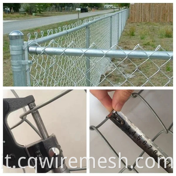 Fence a catena rivestita in PVC zincato a caldo usato di alta qualità